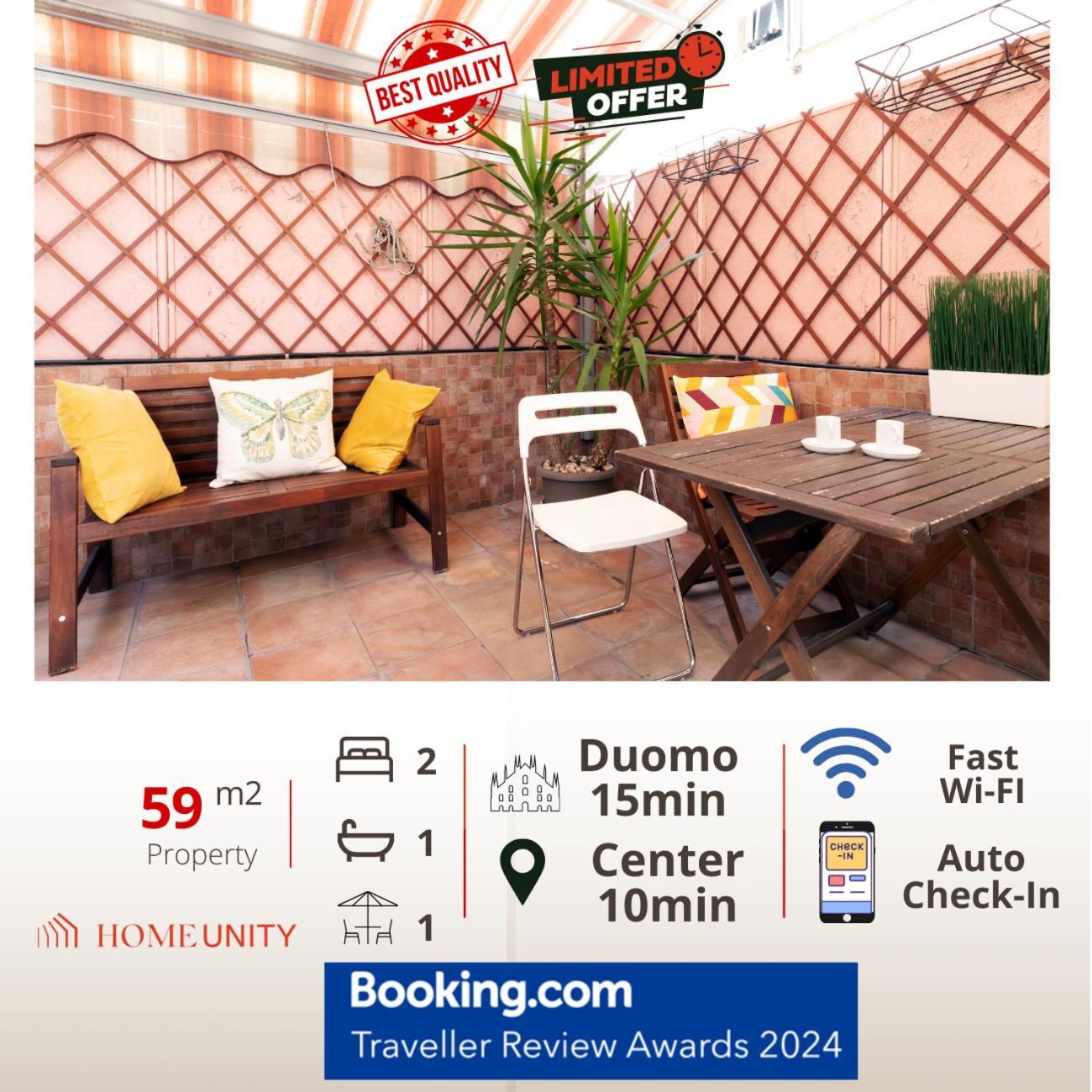 Terrace At 20 Minutes From Duomo - Homeunity Milan Luaran gambar